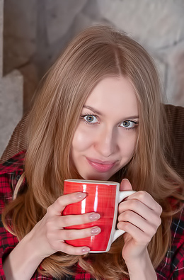 Lia Pink Offering An Enticing Rear View Of Her Luscious Booty In Lacy Panties