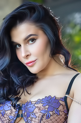 Pandora Red Seduction In Sexy Lingerie And Black Stockings