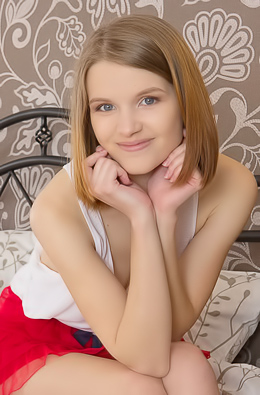 Sofia Seductively Slips Out Of Lingerie, Nakedness Slowly Revealing Intimate Curves